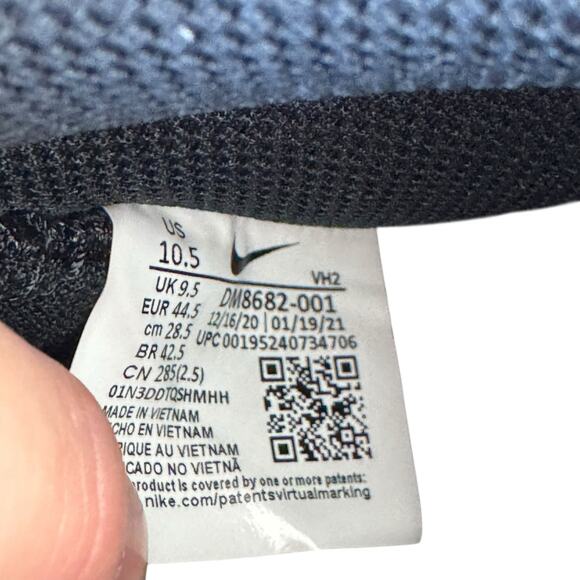 Nike Court Vision Mid DM8682-001 University Red Black Bred Shoes Mens Size 10.5 - Picture 8 of 9